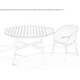 Round garden table Mankivka