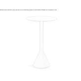 Steel high table Quime