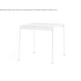 Square steel garden table Quime