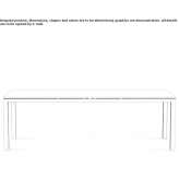 Extendable rectangular metal garden table Gratteri