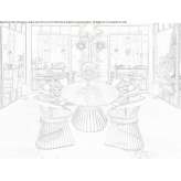 Oval garden table Shiprock
