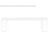 Rectangular teak garden table Proceno