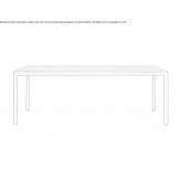 Rectangular dining table Sarayi