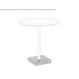 Round table made of powder-coated steel Glenorie