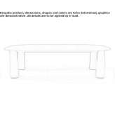 Rectangular cement table Yoshib