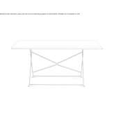 Folding metal dining table Kurepalu