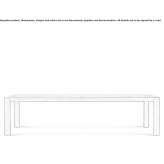 Rectangular teak garden table Soimi