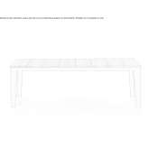 Teak garden table Proceno