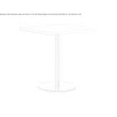 Square garden table Jehay