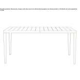 Rectangular teak garden table Modlnica