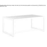 Prostokątny aluminiowy stół ogrodowy Chamaca