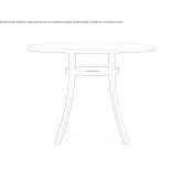 Round steel garden table Ocelota