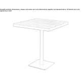Square teak garden table Modlnica