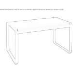Rectangular garden table Yarravel