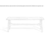 Rectangular teak garden table Koczala