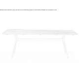 Rectangular garden table made of aluminum and wood Mullsjoe