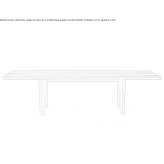 Rectangular table made of solid wood Kuskovo