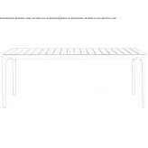 Rectangular teak garden table Ahnsbeck
