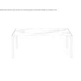 Rozkładany prostokątny stół ogrodowy Dekton® Jicarero