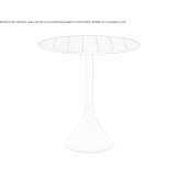 Round teak garden table Woringen
