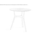 Round garden table made of granite and aluminum Mullsjoe