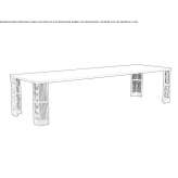 Rectangular garden table Pinole