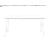 Rectangular, stackable garden table Filotion