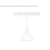 Square garden table Woringen