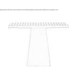 Square garden table Proceno
