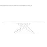 Rectangular garden table made of powder-coated aluminum Gravata