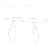 Rectangular table made of MDF Mindarie