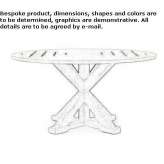Round teak garden table Mettmann