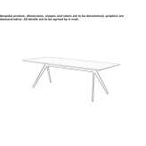 Rectangular stone table Talavera