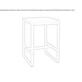 Wysoki stół aluminiowy Yarravel
