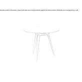 Round garden table Stehag