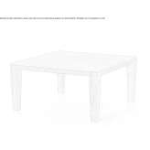 Square garden table made of Carrara marble Tocopero