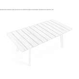 Rectangular wooden garden table Pierz