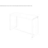 High thermally lacquered aluminum table Pamece