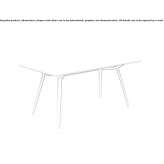Rectangular garden table Stehag