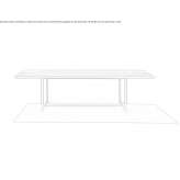 Rectangular iroko table Limmared