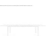 Extendable rectangular garden table made of teak Campo