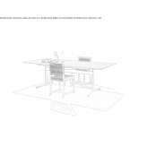 Rectangular stone table Agassiz