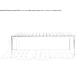 Rectangular iroko table Kutsurub