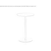 Round table made of HPL Oppurg