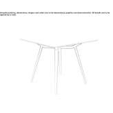 Square garden table Stehag