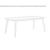 Rectangular garden table made of HPL Abybro