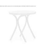 Round garden table made of anodized aluminum Feurs