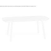 Ceramic high table Breteil