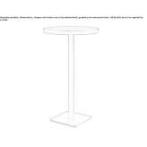 Round high table Modlnica