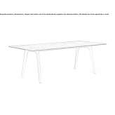 Rectangular garden table Capena